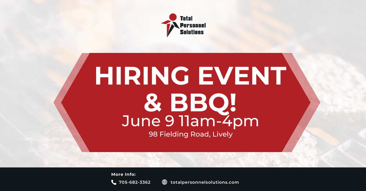 You are currently viewing Hiring Event & BBQ June 9